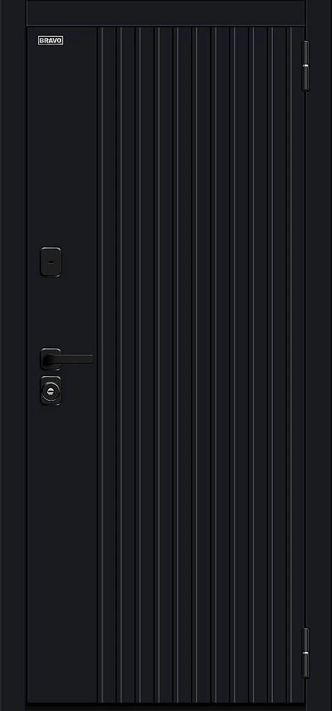 Входная дверь Вижн/SBlack Black Shell/White Silk BR6251 внешняя сторона