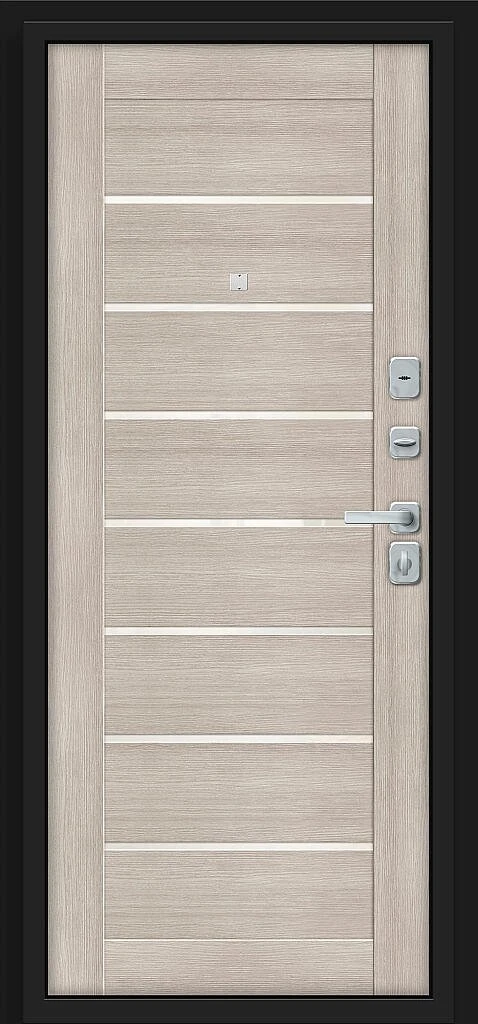 Входная дверь Прайм/BChrome Almon/Cappuccino Melinga BR6166 внутренняя сторона
