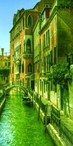 Дверь с фотопечатью Венеция В17 лето зеленый