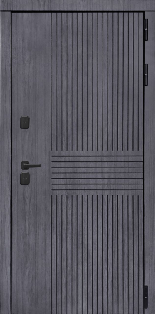 Входная дверь ДвериПРО Берген ПВХ 10мм Астрод Velutto Grigio DPRO195709 внешняя сторона