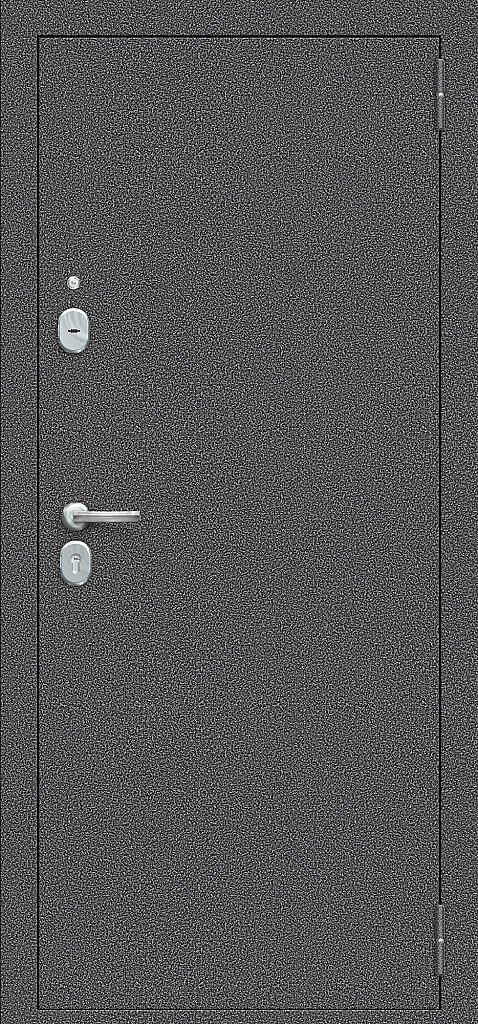 Входная дверь Тайга-7 Антик Серебряный/Белый BR5600 внешняя сторона