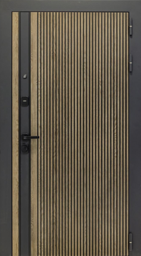 Входная дверь ДвериПРО Rosna ФЛ-291 (Line, 10мм, белый софт) DPRO196506 внешняя сторона